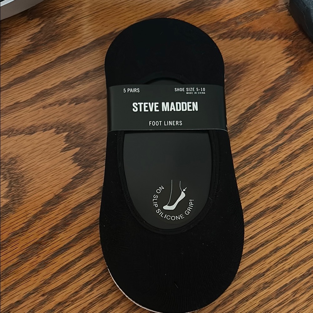 Steve Madden foot liners 5 pairs shoe size 5-10- NWT